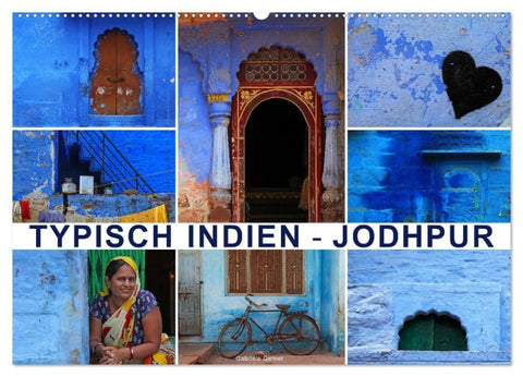 Typisch Indien - Jodhpur (Wandkalender 2027 DIN A2 quer), CALVENDO Monatskalender