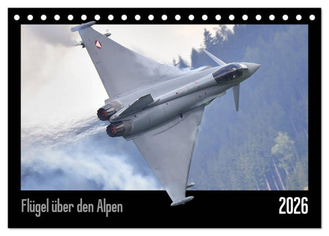 Flügel über den Alpen (Tischkalender 2026 DIN A5 quer), CALVENDO Monatskalender