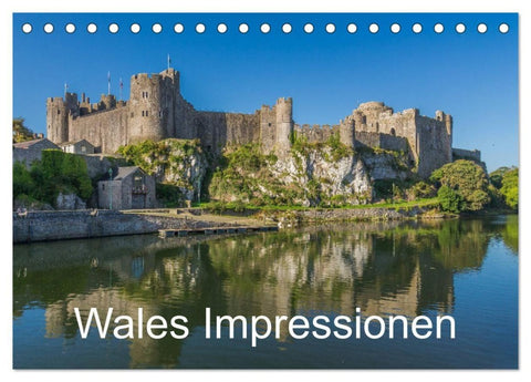 Wales Impressionen (Tischkalender 2027 DIN A5 quer), CALVENDO Monatskalender