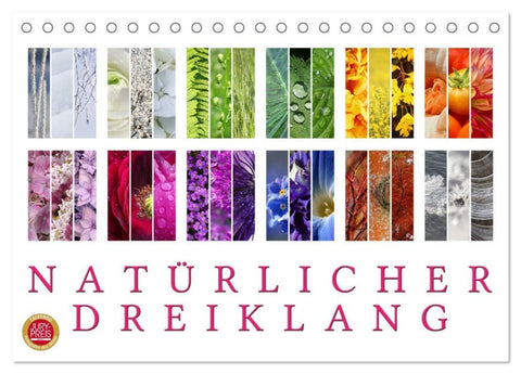 Natürlicher Dreiklang (Tischkalender 2026 DIN A5 quer), CALVENDO Monatskalender