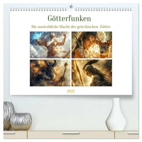 Götterfunken (hochwertiger Premium Wandkalender 2027 DIN A2 quer), Kunstdruck in Hochglanz