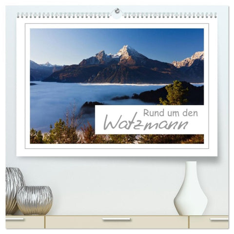 Rund um den Watzmann (hochwertiger Premium Wandkalender 2026 DIN A2 quer), Kunstdruck in Hochglanz