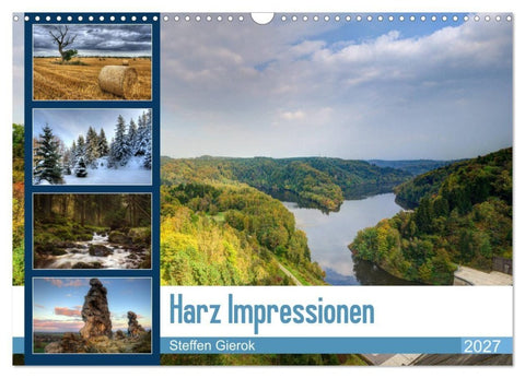 Harz Impressionen (Wandkalender 2027 DIN A3 quer), CALVENDO Monatskalender
