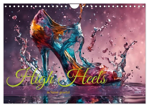 High Heels in Szene gesetzt (Wandkalender 2027 DIN A4 quer), CALVENDO Monatskalender