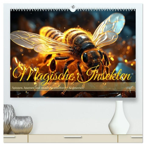 Magische Insekten (hochwertiger Premium Wandkalender 2027 DIN A2 quer), Kunstdruck in Hochglanz