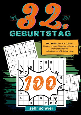32. Geburtstag- Sudoku Geschenkbuch