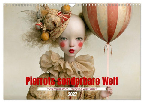Pierrots sonderbare Welt (Wandkalender 2027 DIN A3 quer), CALVENDO Monatskalender