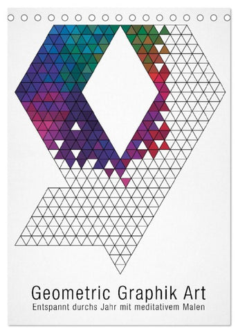 Geometric Graphik Art (Tischkalender 2027 DIN A5 hoch), CALVENDO Monatskalender