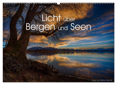 Licht über Bergen und Seen (Wandkalender 2026 DIN A2 quer), CALVENDO Monatskalender