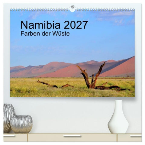 Namibia 2027 Farben der Wüste (hochwertiger Premium Wandkalender 2027 DIN A2 quer), Kunstdruck in Hochglanz