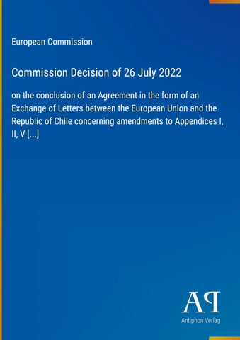 Commission Decision of 26 July 2022