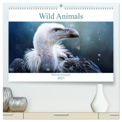 Wild Animals - Wilde Tiere (hochwertiger Premium Wandkalender 2027 DIN A2 quer), Kunstdruck in Hochglanz