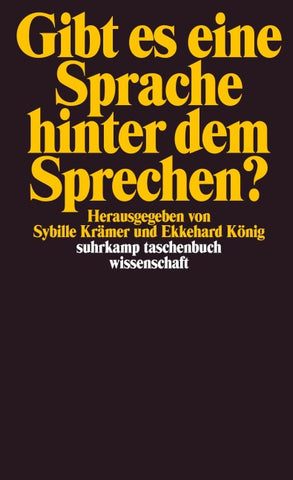 Gibt es eine Sprache hinter dem Sprechen?