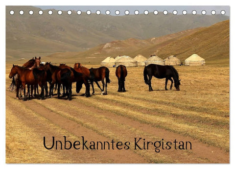 Unbekanntes Kirgistan (Tischkalender 2026 DIN A5 quer), CALVENDO Monatskalender