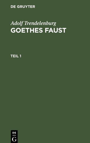 Goethes Faust. Teil 1