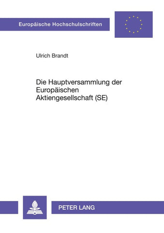 Die Hauptversammlung der Europäischen Aktiengesellschaft (SE)