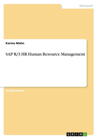 SAP R/3 HR Human Resource Management