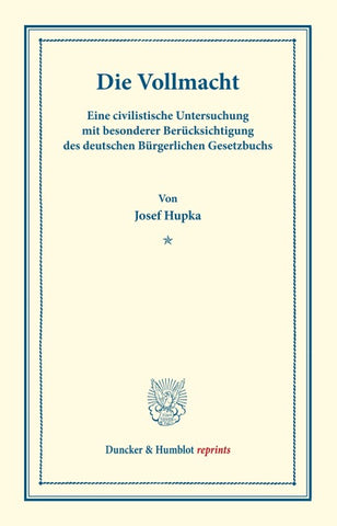 Die Vollmacht.