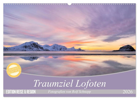 Traumziel Lofoten (Wandkalender 2026 DIN A2 quer), CALVENDO Monatskalender