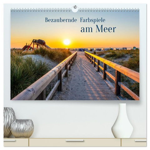Bezaubernde Farbspiele am Meer (hochwertiger Premium Wandkalender 2026 DIN A2 quer), Kunstdruck in Hochglanz