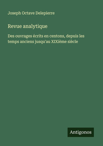 Revue analytique