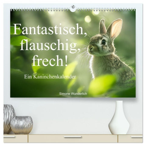 Fantastisch, flauschig, frech! - Ein Kaninchenkalender (hochwertiger Premium Wandkalender 2027 DIN A2 quer), Kunstdruck in Hochglanz