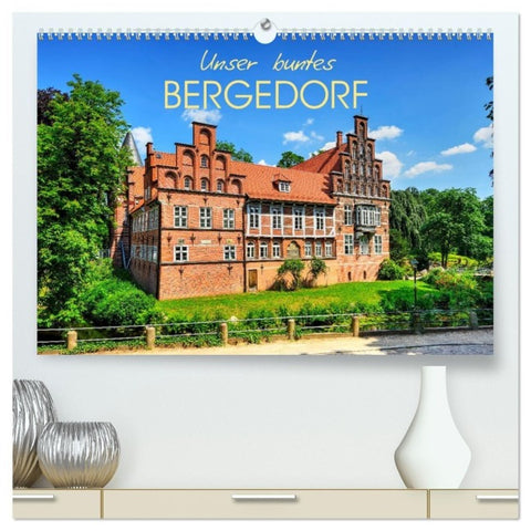Unser buntes Bergedorf (hochwertiger Premium Wandkalender 2027 DIN A2 quer), Kunstdruck in Hochglanz