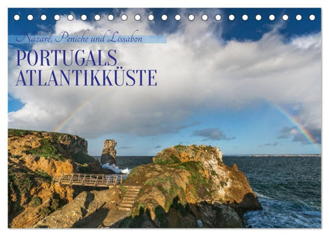 Portugals Atlantikküste (Tischkalender 2027 DIN A5 quer), CALVENDO Monatskalender