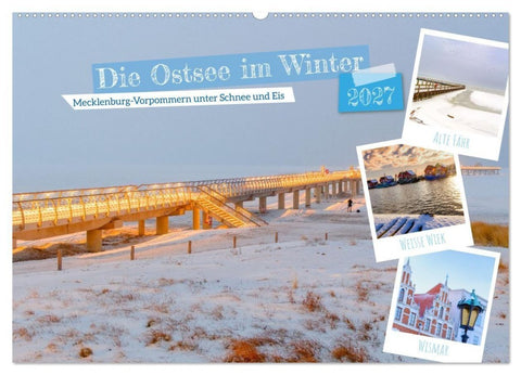 Die Ostsee im Winter (Wandkalender 2027 DIN A2 quer), CALVENDO Monatskalender
