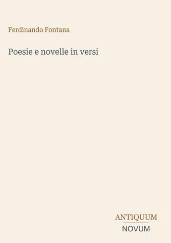 Poesie e novelle in versi