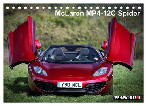 McLaren MP4-12C Spider (Tischkalender 2026 DIN A5 quer), CALVENDO Monatskalender