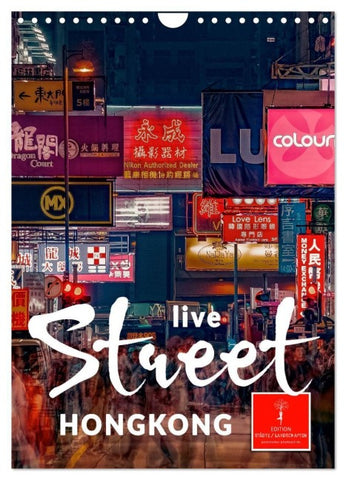 Hongkong Street live (Wandkalender 2027 DIN A4 hoch), CALVENDO Monatskalender