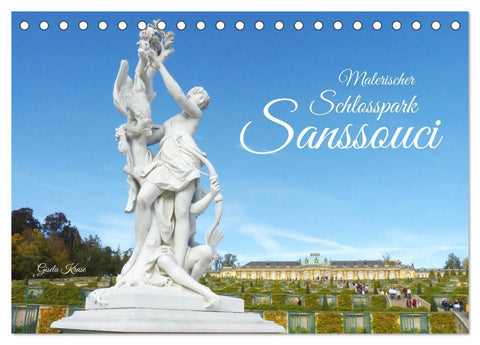Malerischer Schlosspark Sanssouci (Tischkalender 2027 DIN A5 quer), CALVENDO Monatskalender