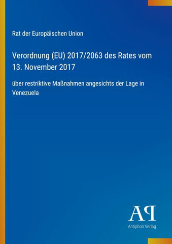 Verordnung (EU) 2017/2063 des Rates vom 13. November 2017