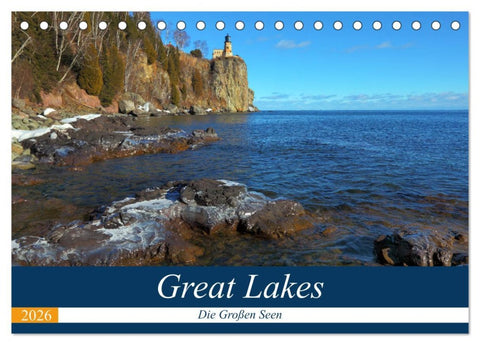 Great Lakes - Die großen Seen (Tischkalender 2026 DIN A5 quer), CALVENDO Monatskalender