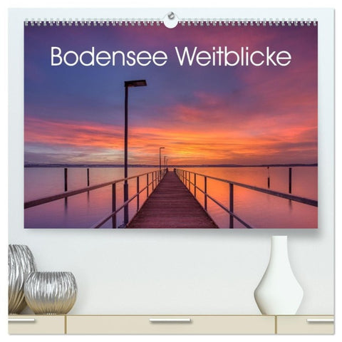 Bodensee Weitblicke (hochwertiger Premium Wandkalender 2027 DIN A2 quer), Kunstdruck in Hochglanz