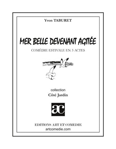 Mer belle devenant agitée