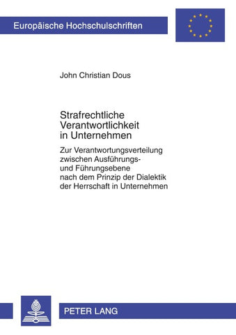 Strafrechtliche Verantwortlichkeit in Unternehmen