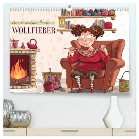 Wollfieber (hochwertiger Premium Wandkalender 2027 DIN A2 quer), Kunstdruck in Hochglanz