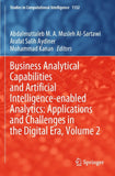 Business Analytical Capabilities and Artificial Intelligence-enabled Analytics: Applications and Challenges in the Digital Era, Volume 2