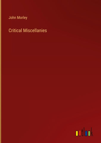 Critical Miscellanies