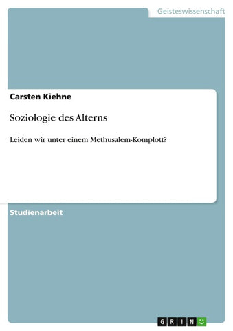 Soziologie des Alterns