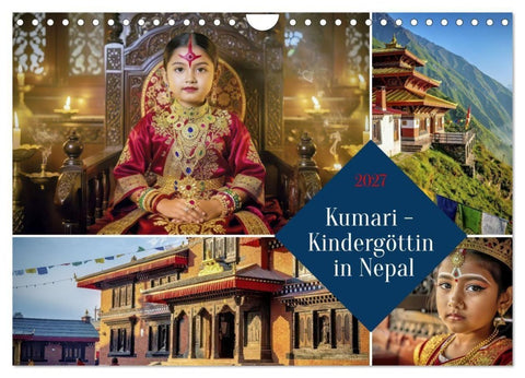 Kumari - Kindergöttin in Nepal (Wandkalender 2027 DIN A4 quer), CALVENDO Monatskalender