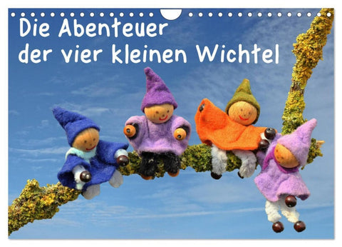Die Abenteuer der vier kleinen Wichtel (Wandkalender 2026 DIN A4 quer), CALVENDO Monatskalender