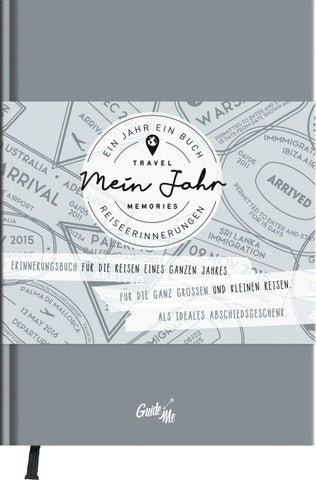 GuideMe Reisetagebuch Travel Memories „Mein Jahr“