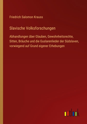 Slavische Volksforschungen