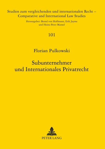 Subunternehmer und Internationales Privatrecht