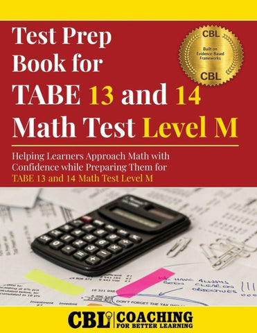 Test Prep Book For TABE 13 and 14  Math Test Level M