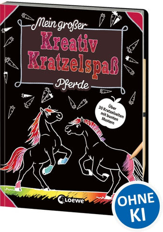 Mein großer Kreativ-Kratzelspaß: Pferde