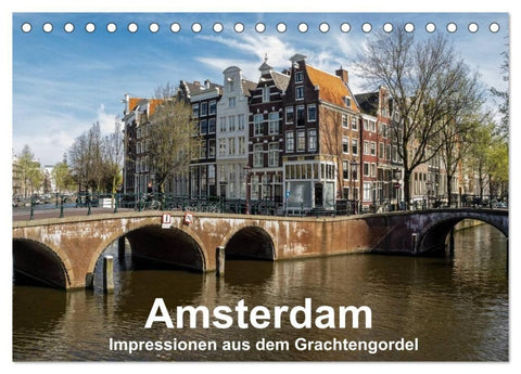 Amsterdam - Impressionen aus dem Grachtengordel (Tischkalender 2027 DIN A5 quer), CALVENDO Monatskalender
